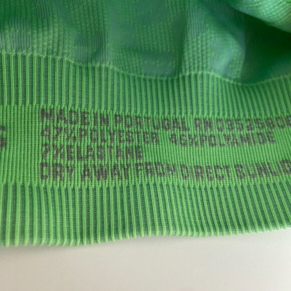NWT Sweaty Betty Salix Green Illusion Seamless Sports Bra - Picture 7 of 10
